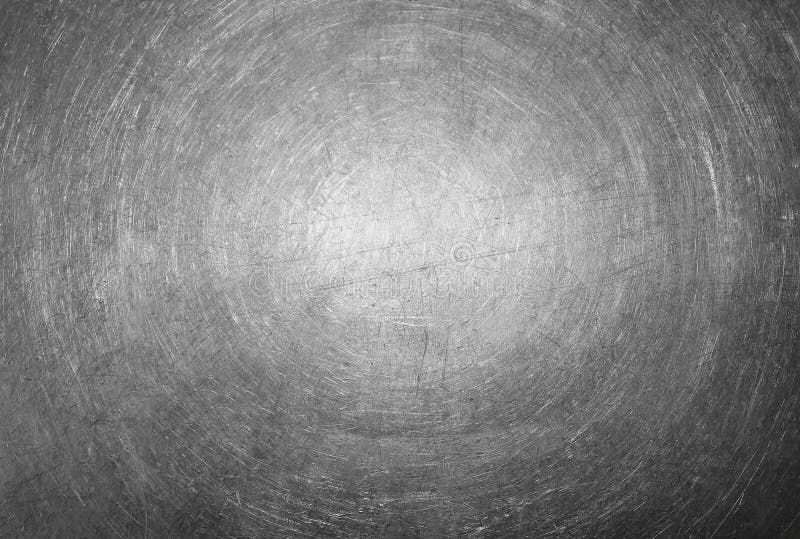 Texture della superficie del metallo graffiato un cerchio.