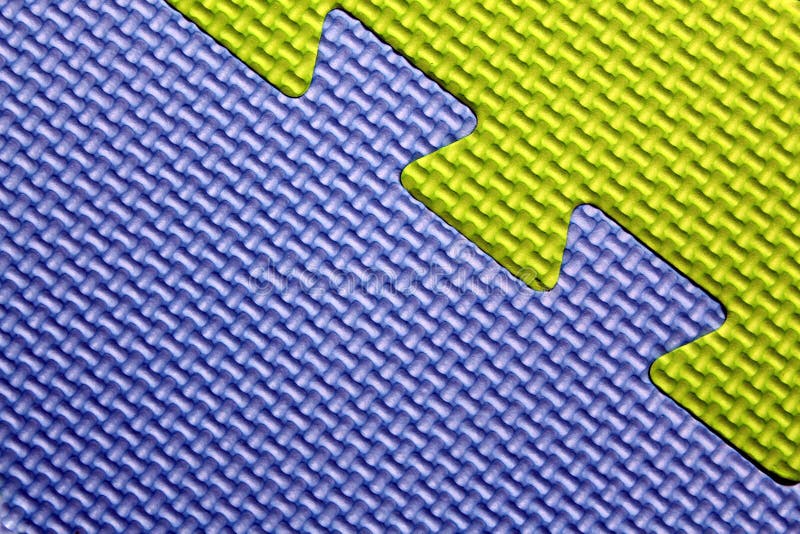 Texture soft puzzles bonded to each other in blue and green stock photos