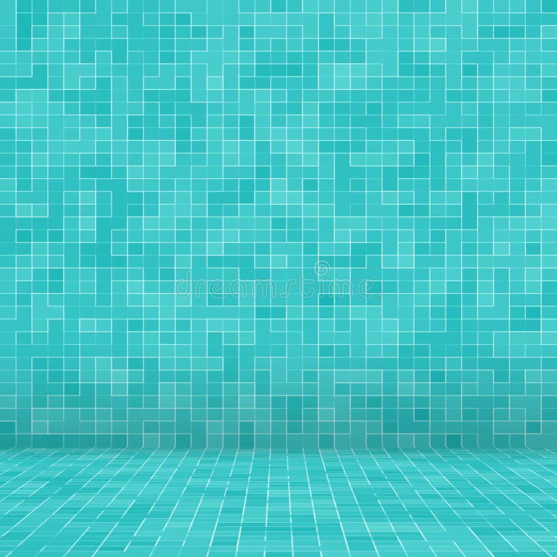 Texture Swimming Pool Mosaic Tile Background. Wallpaper, Banner