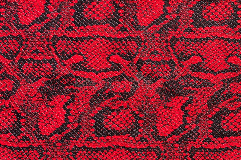 Red Snake Skin Pattern