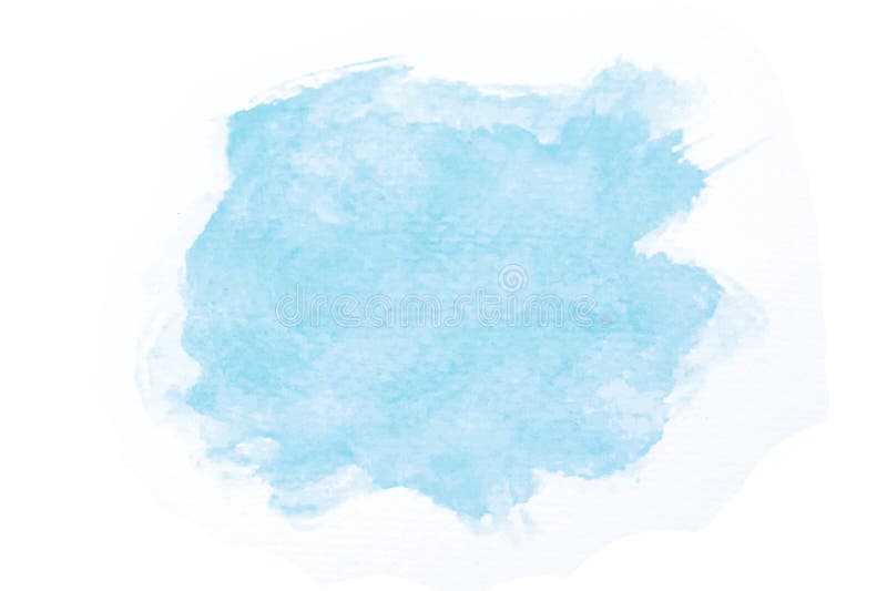 Sky blue, light blue watercolor hand drawn texture with brush strokes isolated on white background with clipping path. Sky blue, light blue watercolor hand drawn texture with brush strokes isolated on white background with clipping path.