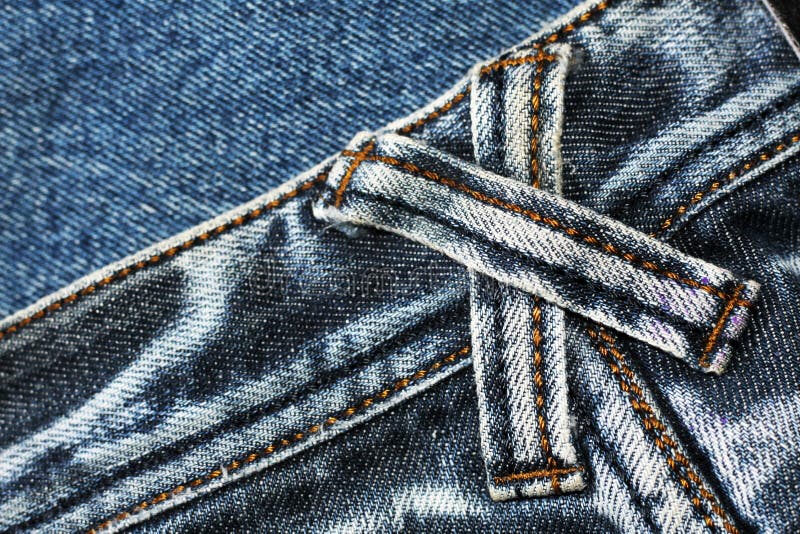 Texture of Vintage Blue Jeans Background, Ripped Jeans. Stock Image ...