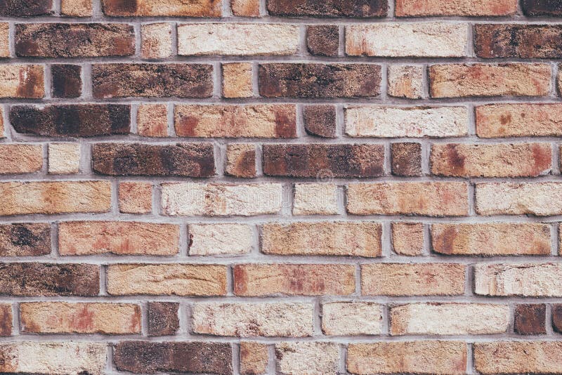 texture. The wall on it is brick. red, gray, black. neatly arranged in a row
