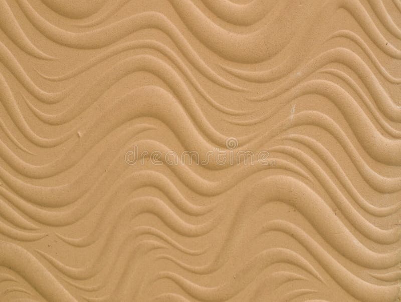 Texture of wave pattern's white cement bas relief wall