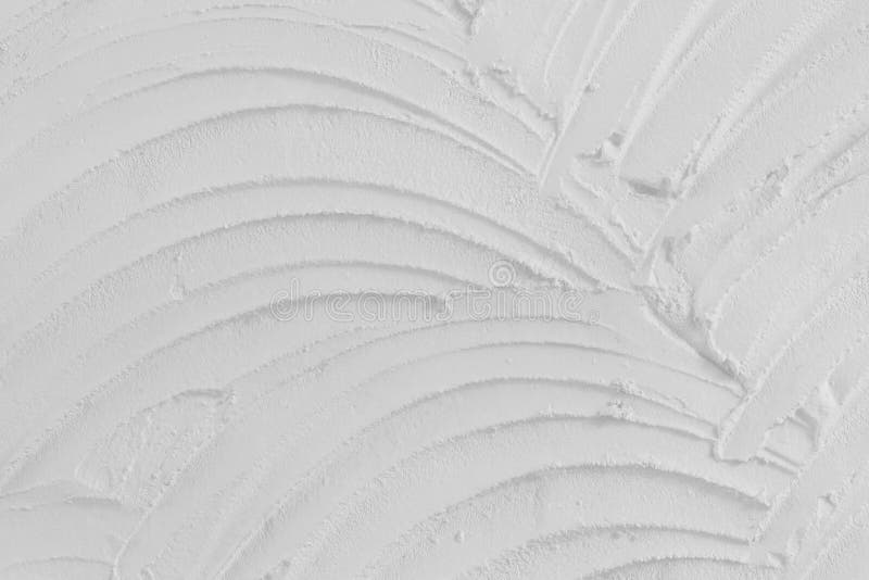Texture Of White Color Cement Or Plaster For Background And