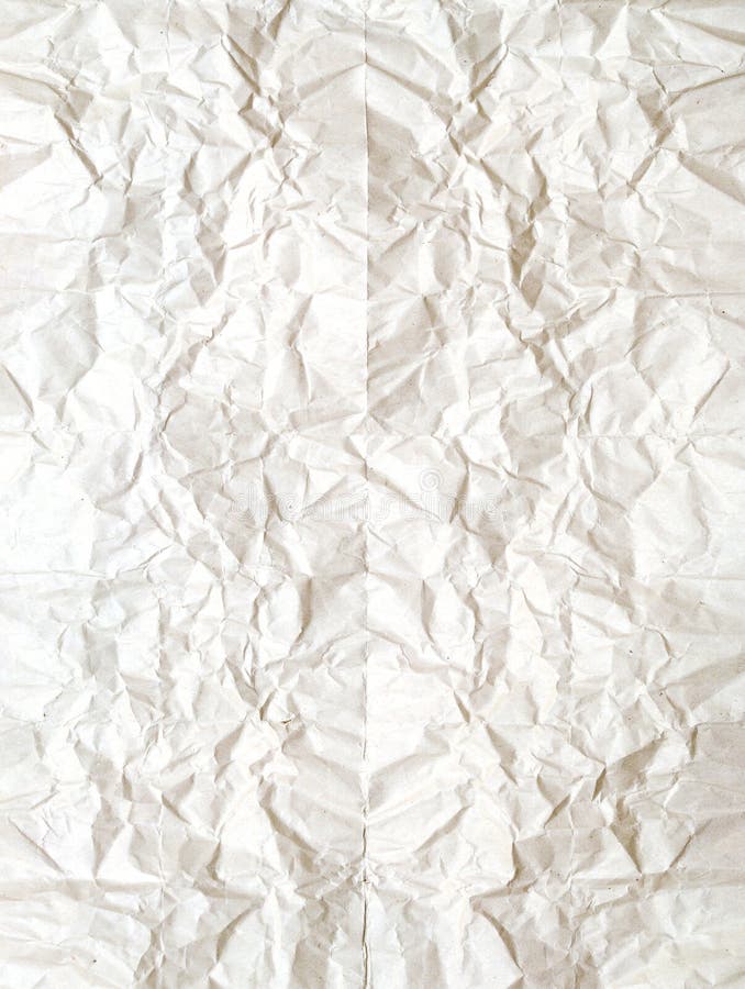 Texture of white crumpled paper