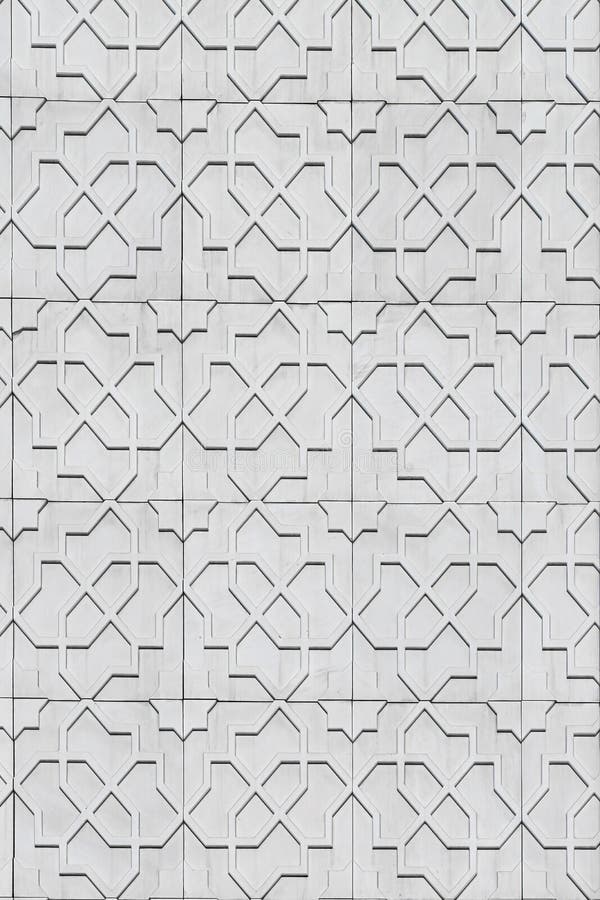 Texture of a White Decorative Tiles. Abstract Background for Design