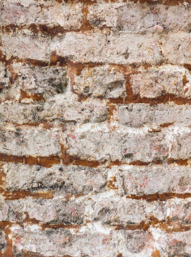 White Brick Wall Texture Sorrounded by Red Brick Colloring Stock Image
