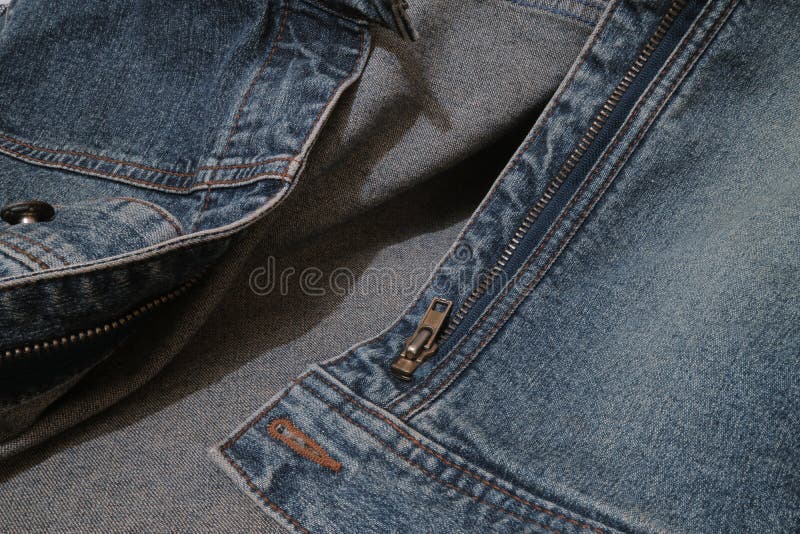 Textured Background of Blue Denim Jeans with Seam and Thread Stitch ...