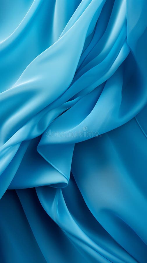 A Textured Blue Fabric Up Close.