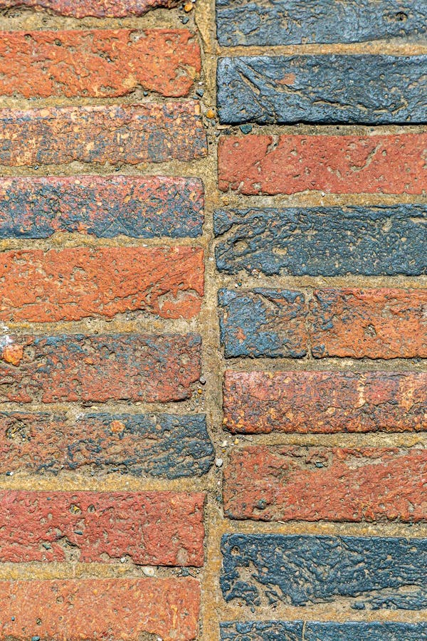 Textured Bricks in Differing Colours Stock