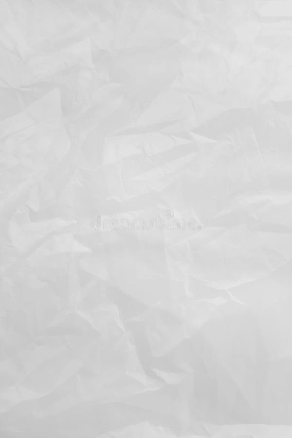 Textured Crumpled White Paper Stock Photo