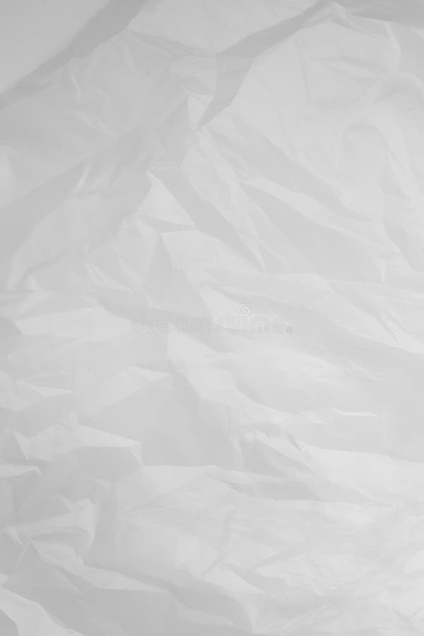 Textured Crumpled White Paper Stock Image