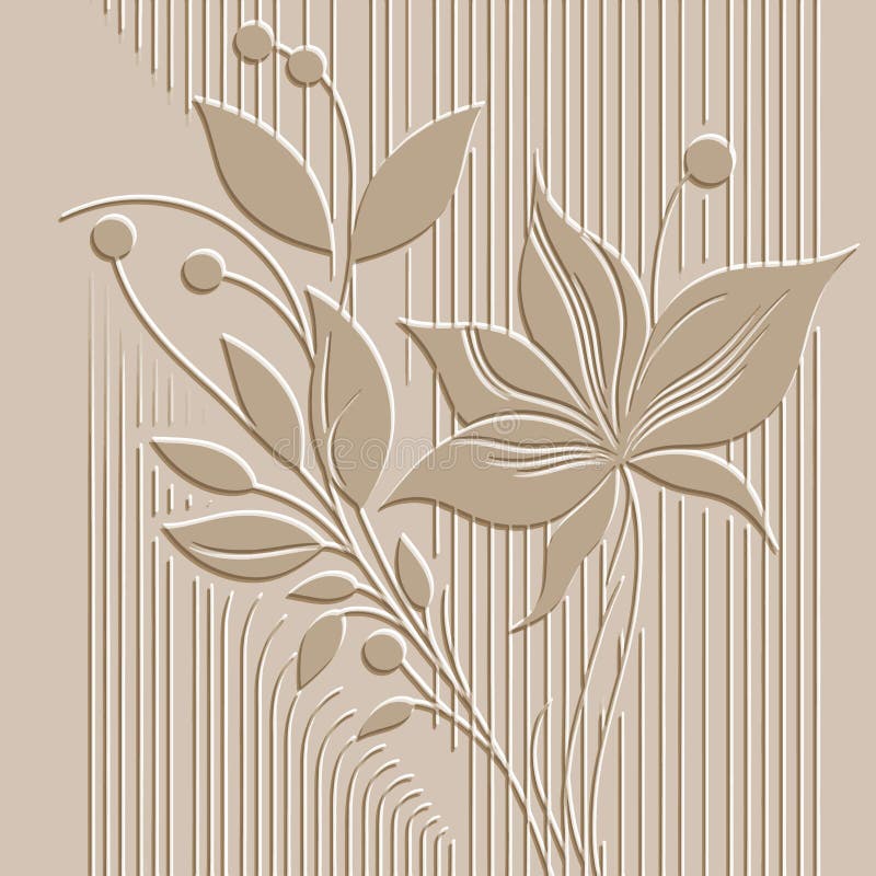 Floral flora emboss best sale