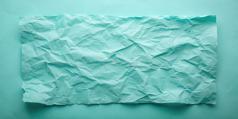 A textured expanse of crumpled light teal paper, a visually appealing background for design projects. Generative AI vector illustration