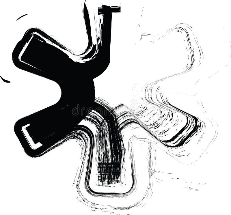 Font texturat cu o textură de imprimare cu caractere grosiere erodate. font de design unic. simbol asterisc. marcaj de punctuație. ilustrare vectorială.