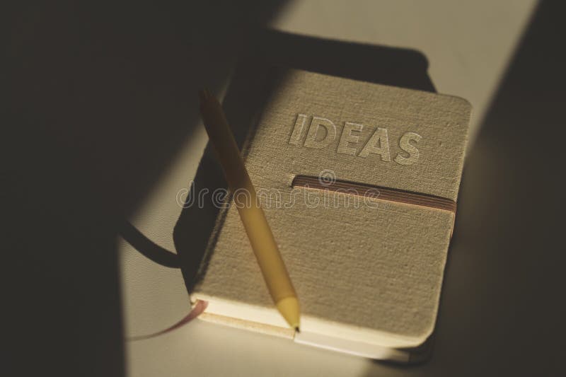 A Textured Notebook with IDEAS Embossed
