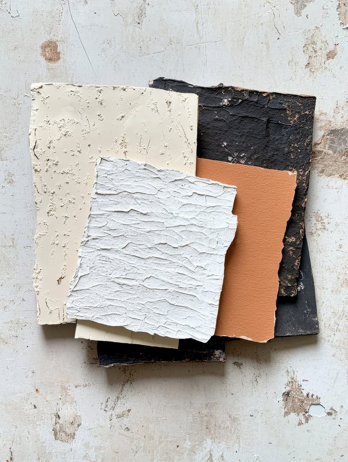 Textured Paint Samples Exploring Organic Forms Abstract art organic texture color palette paint samples artistic expression vector illustration