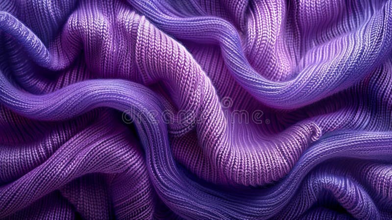 țesătura texturată de tricot violet, care se curbează fără probleme în eleganță royalty free illustration