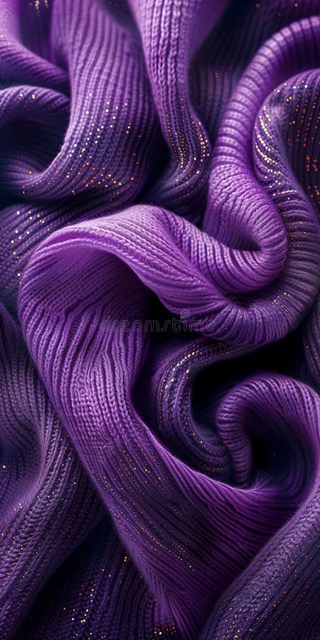 țesătura texturată de tricot violet, care se curbează fără probleme în eleganță royalty free illustration