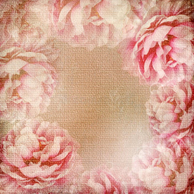 Textured Roses Background ( 1 of Set) Stock Image Image of love, center 25558395