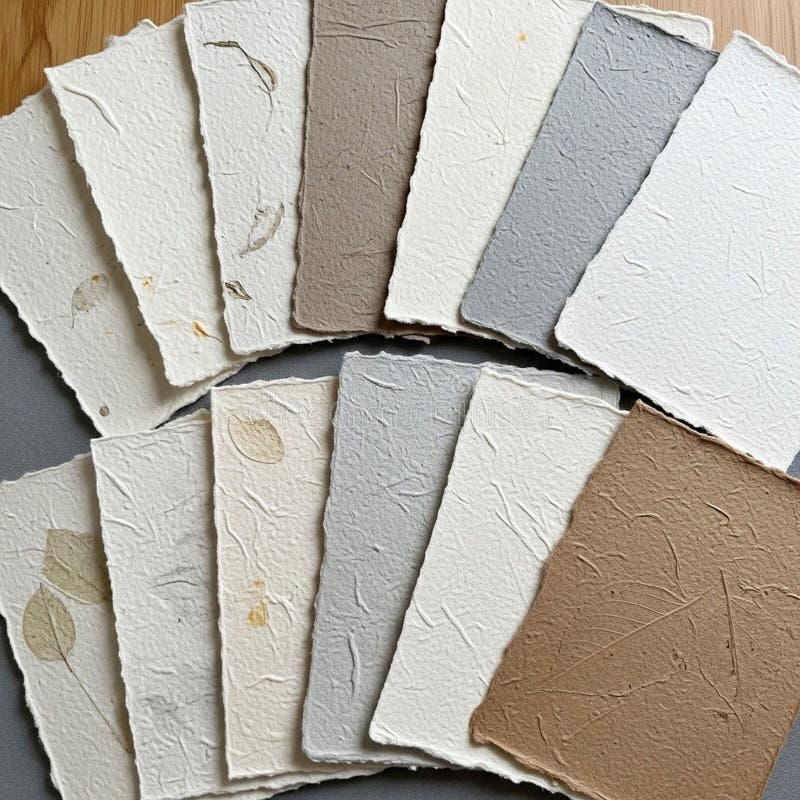 A textured surface and deckled edges showcasing a rustic and artisanal royalty free illustration