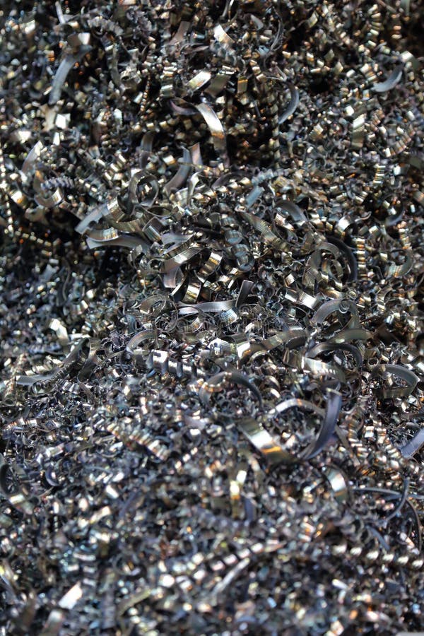 Metal Chips after Industrial Turning Stock Image Image of rubbish