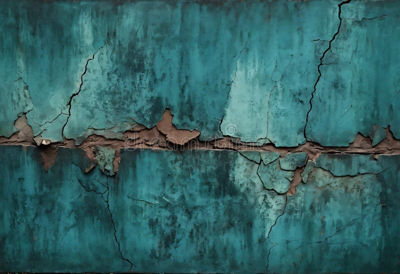 Texturierte Teppichwand mit Peeling Paint and Deep Cracks. Generative Ai lizenzfreie abbildung