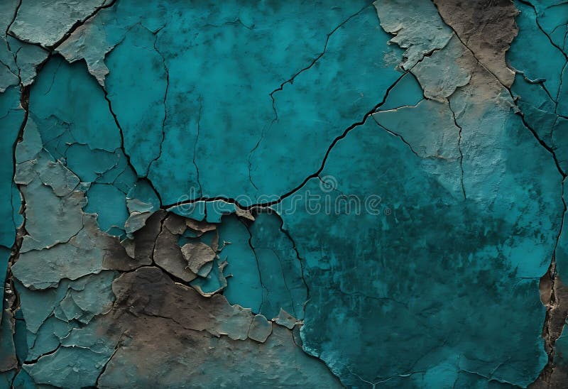 Texturierte Teppichwand mit Peeling Paint and Deep Cracks. Generative Ai vektor abbildung