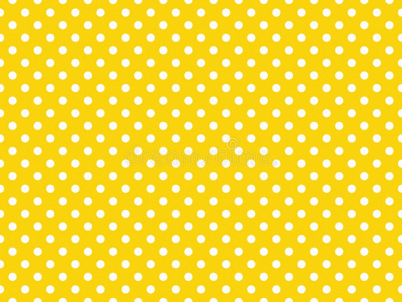 Texturierte weiße Polka Punkte auf goldgelbem Hintergrund lizenzfreie abbildung
