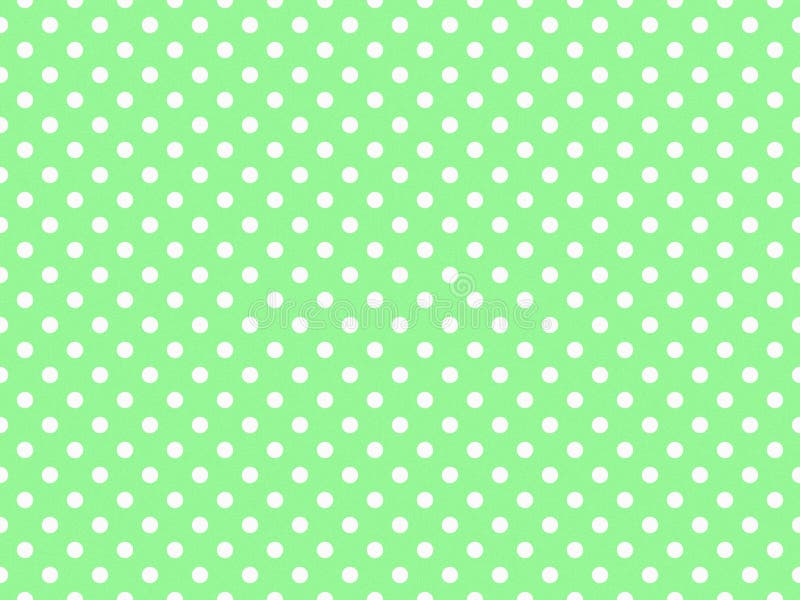 Texturierte weiße Polka Punkte auf hellgrünem Hintergrund lizenzfreie abbildung