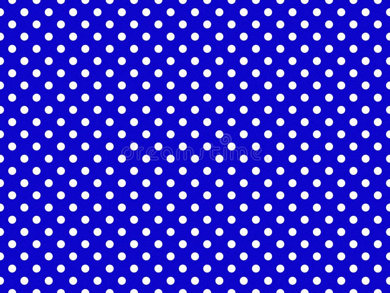 Texturierte weiße Polka Punkte auf mittlerem blauen Hintergrund lizenzfreie abbildung