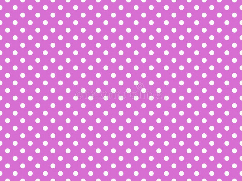 Texturierte weiße Polka Punkte auf orchigem lila Hintergrund stock abbildung