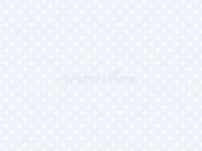 Texturierte weiße Polka Punkte über Alice blau ab weißem Rücken stock abbildung
