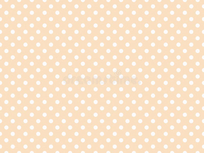 Texturierte weiße Polka-Punkte über biskebräunlichen Hintergrund stock abbildung