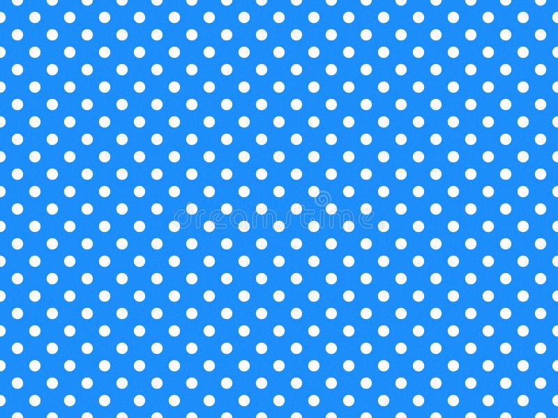 Texturierte weiße Polka Punkte über dodger blauer Hintergrund stock abbildung