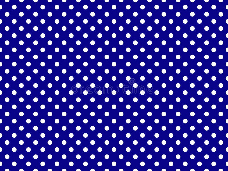 Texturierte weiße Polka Punkte über dunkelblauem Hintergrund stock abbildung