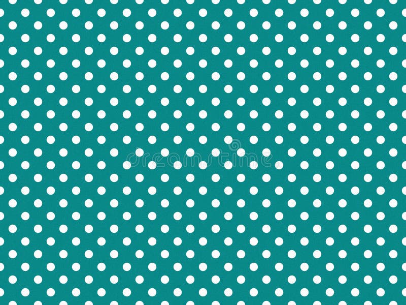 Texturierte weiße Polka Punkte über dunklem cyanischem Hintergrund lizenzfreie abbildung