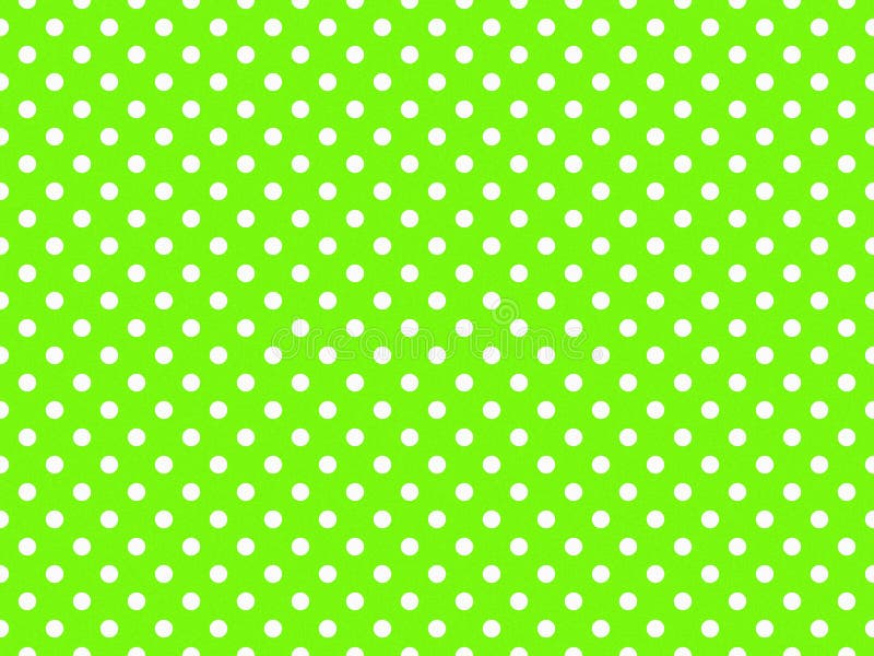 Texturierte weiße Polka Punkte über grünem Rasen stock abbildung