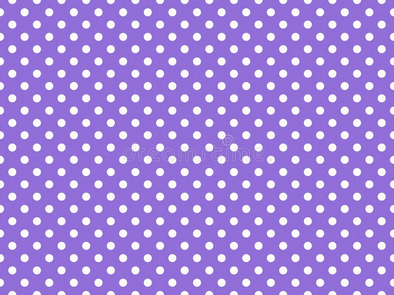 Texturierte weiße Polka Punkte über mittelviolettem Hintergrund lizenzfreie abbildung