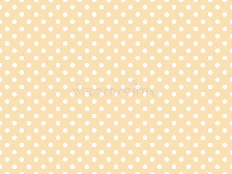 Texturierte weiße Polka Punkte über Moccasin Gelb Hintergrund vektor abbildung