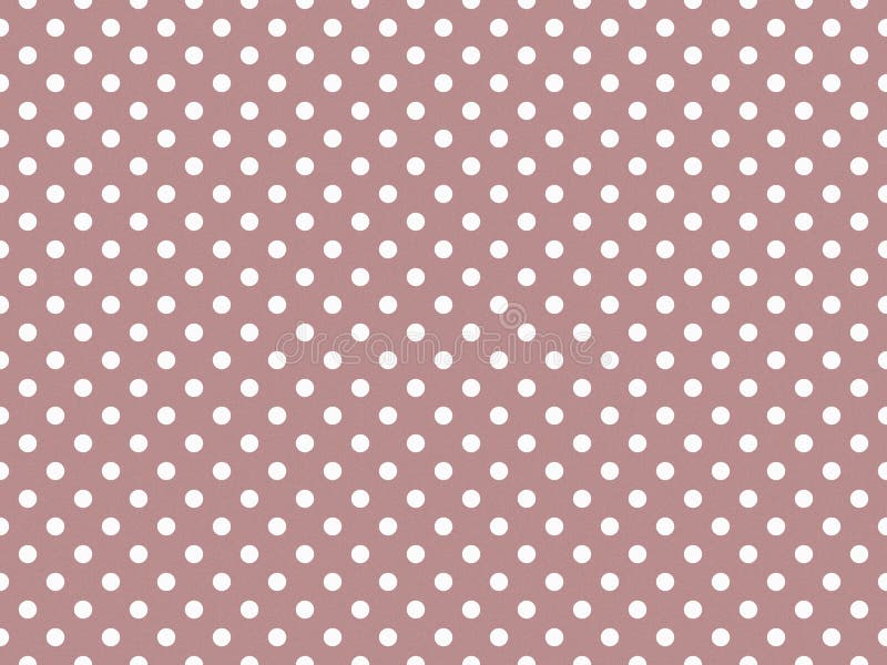 Texturierte weiße Polka Punkte über rosa braunen Hintergrund stock abbildung