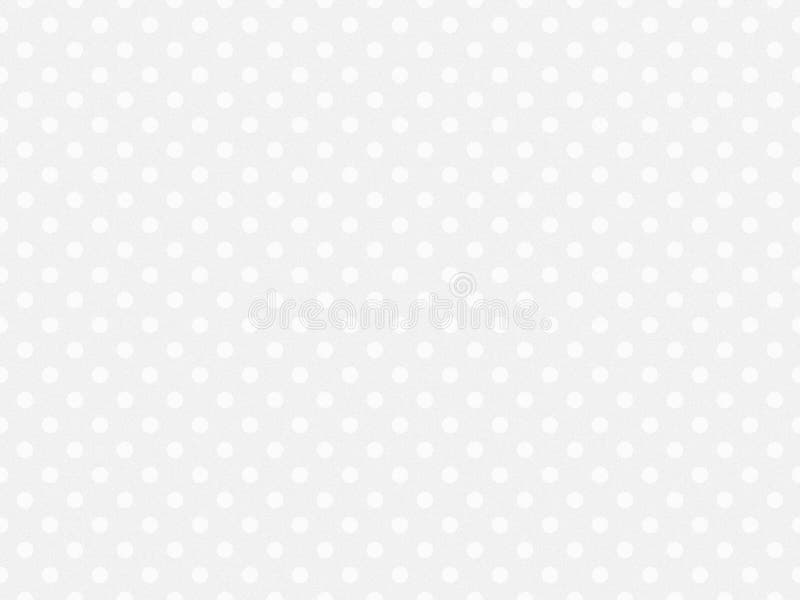 Texturierte weiße Polka Punkte über weißen Rauch von weißem Bauch stock abbildung