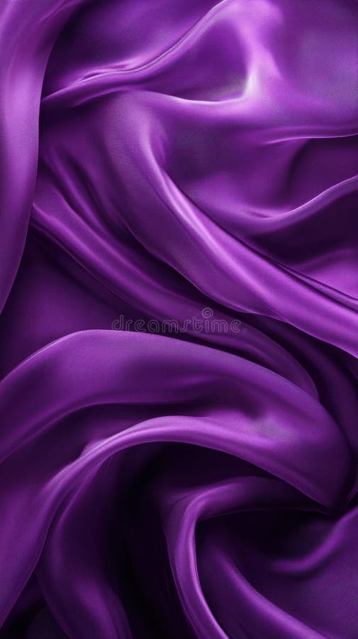 Textură din mătase violetă cu pliuri curgătoare elegante stock illustration