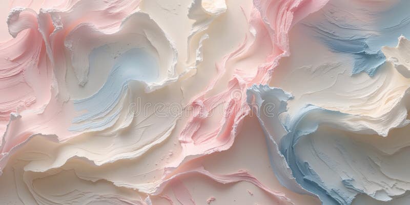 Textură pastel abstractă cu tușe pensulă cu tonuri roz albastre și cremă pentru utilizarea fundalului creativ royalty free stock images