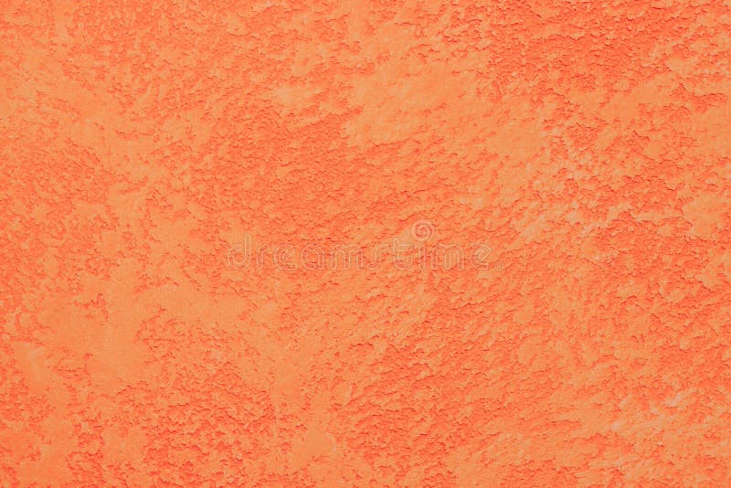 Textură vibrantă a peretelui de ipsos portocaliu. fundal texturat abstract royalty free stock photos