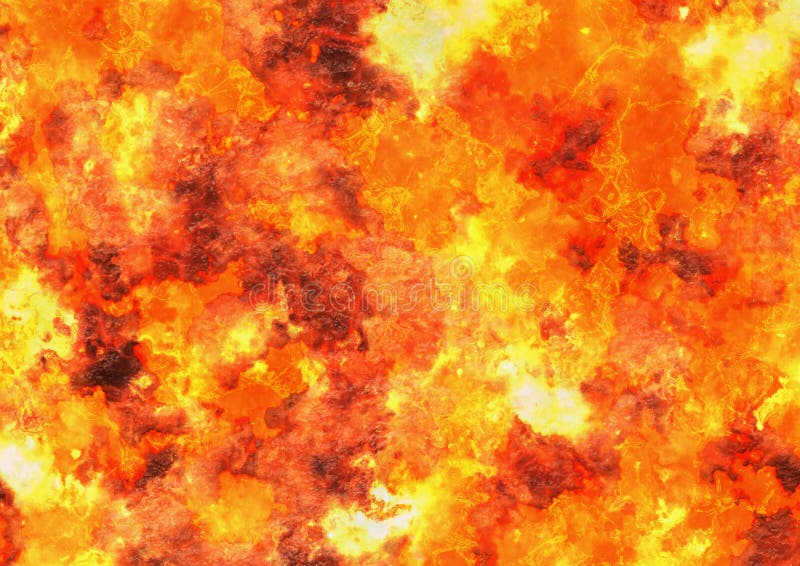 Textuur van de hitte de rode lava van uitbarstingsvulkaan vector illustratie Textuur van de hitte de rode lava van uitbarstingsvulkaan vector illustratie