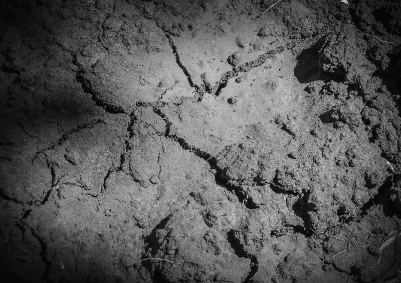 Textuur van land door droogte, de achtergrond van grondbarsten met grunge is opgedroogd die royalty-vrije stock foto's Textuur van land door droogte, de achtergrond van grondbarsten met grunge is opgedroogd die royalty-vrije stock foto's