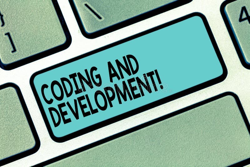 Textzeichen, das Kodierung und Entwicklung zeigt Begriffsfoto, zum einer Software oder irgendeiner Anwendung Tastatur zu programm lizenzfreies stockbild Textzeichen, das Kodierung und Entwicklung zeigt Begriffsfoto, zum einer Software oder irgendeiner Anwendung Tastatur zu programm lizenzfreies stockbild