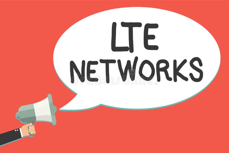 Textzeichen, das Lte-Netze zeigt Schnellste Network Connection des Begriffsfotos verfügbar für drahtlosen Kommunikation Mann, der lizenzfreie abbildung